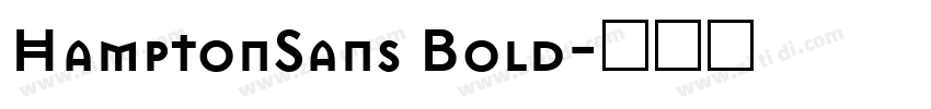 HamptonSans Bold字体转换
